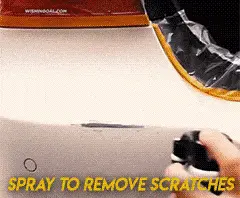 gif image of car nano removing scratches